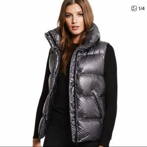 SAM NY Women's Gun Metal Gray Puffer Freedom Vest